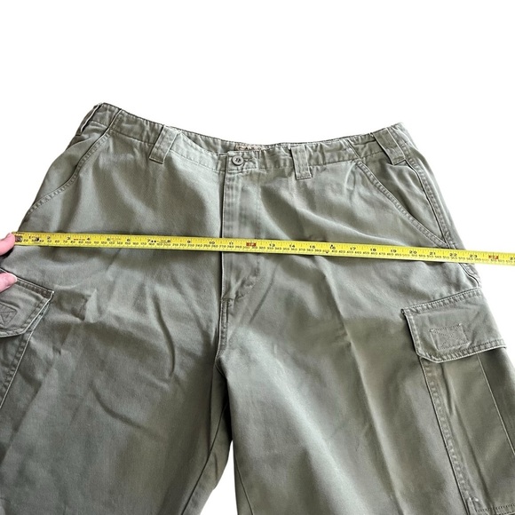 Fargo men’s cargo shorts with pockets size 36 waist utility 100% cotton green - Picture 6 of 10